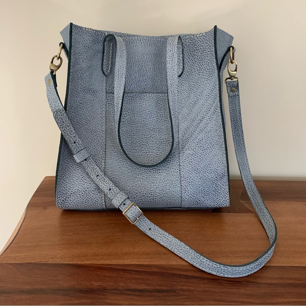 Portland Leather Large Lola Zipper Crossbody Tote
